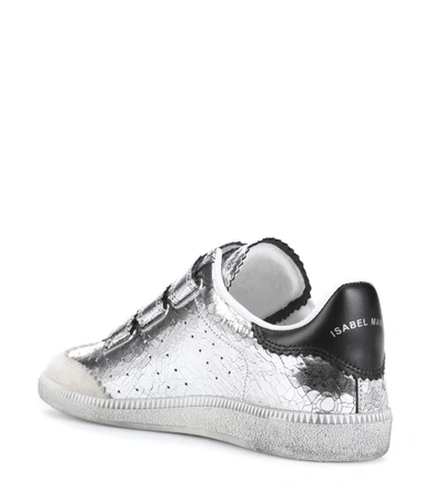 Shop Isabel Marant Beth Leather Sneakers