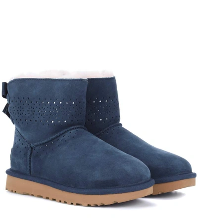Ugg Dae Sunshine Perf Ankle Boots In Blue | ModeSens
