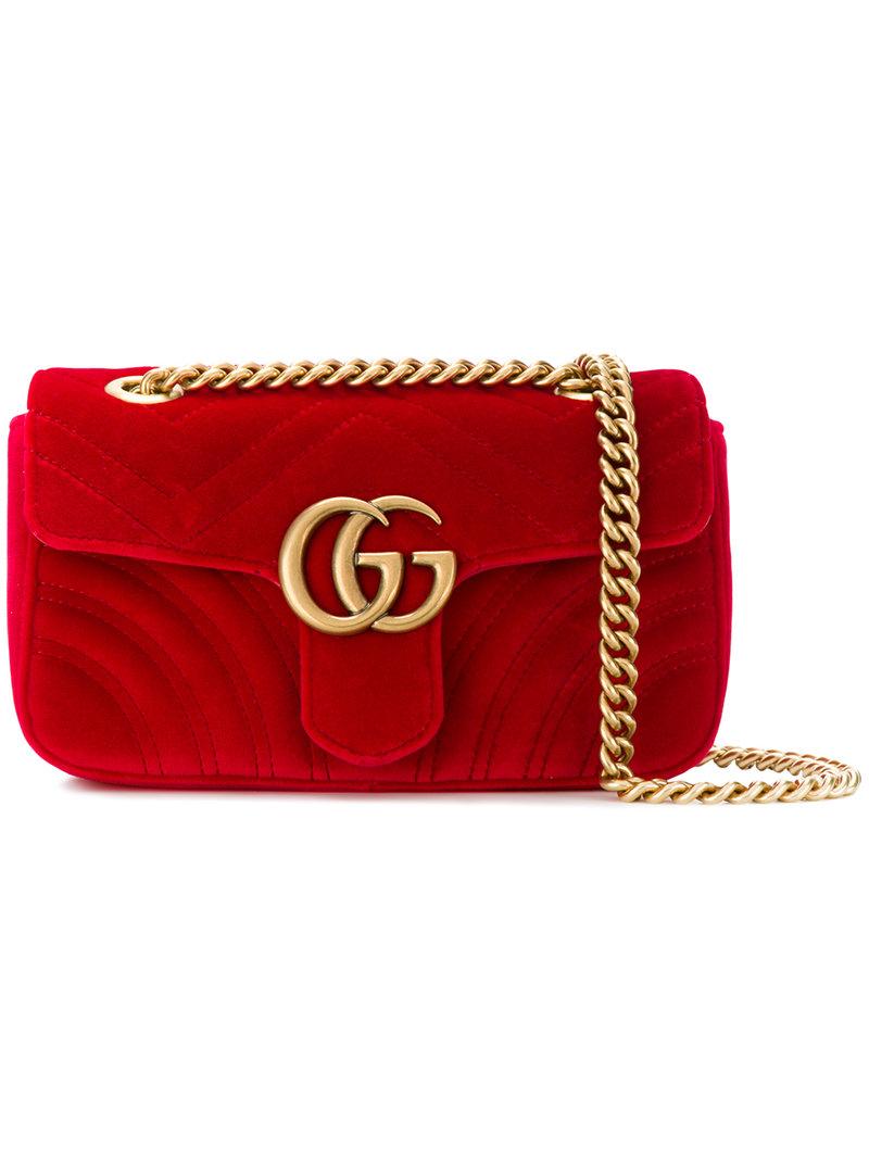 gg marmont small quilted velvet crossbody bag