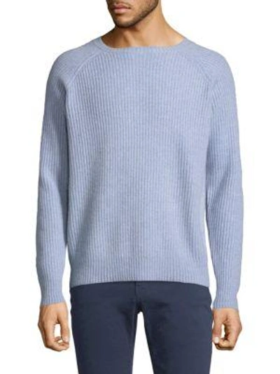 Shop Vilebrequin Crewneck Cashmere Sweater In Sky