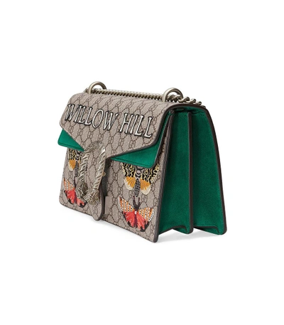 Shop Gucci Multicolor Willow Hill' Dionysus Embroidered Shoulder Bag