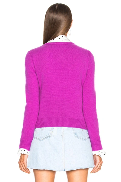 Shop Alberta Ferretti Thursday Crewneck Sweater In Purple
