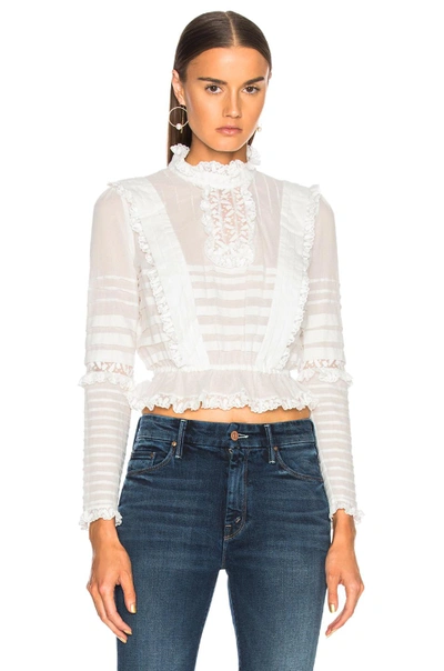 Shop Zimmermann Helm Layered Frill Top In White
