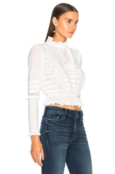 Shop Zimmermann Helm Layered Frill Top In White
