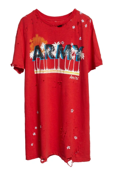 Shop Amiri Vintage Oversize Army Tee