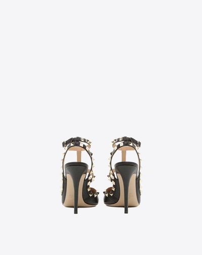 Valentino Garavani Studded Leather Decollete Pumps In Black