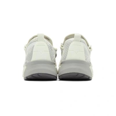 Shop Diesel Grey & Off-white S-kby Sneakers