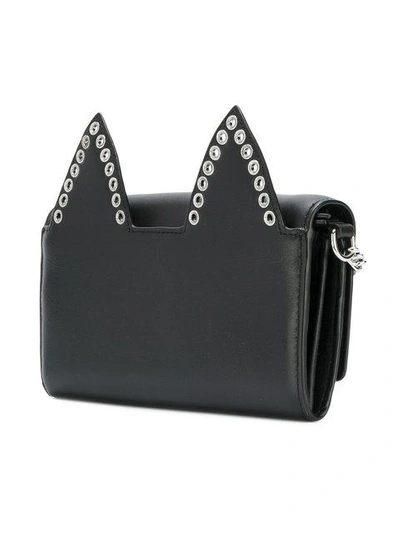 Shop Karl Lagerfeld Choupette Chain Clutch - Black