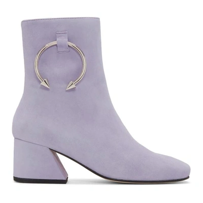 Shop Dorateymur Purple Suede Nizip Ii Boots In Violet/lila