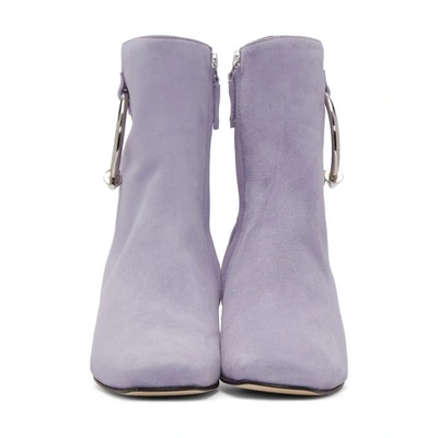 Shop Dorateymur Purple Suede Nizip Ii Boots In Violet/lila