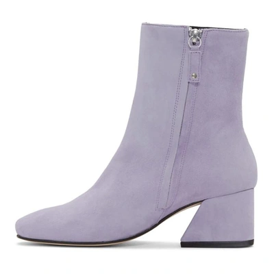 Shop Dorateymur Purple Suede Nizip Ii Boots In Violet/lila