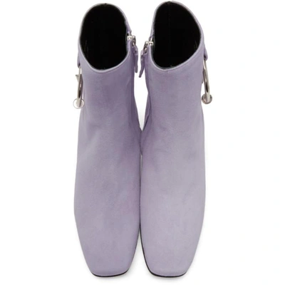 Shop Dorateymur Purple Suede Nizip Ii Boots In Violet/lila