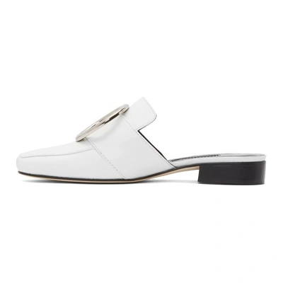 Shop Dorateymur White Petrol Slip-on Loafers