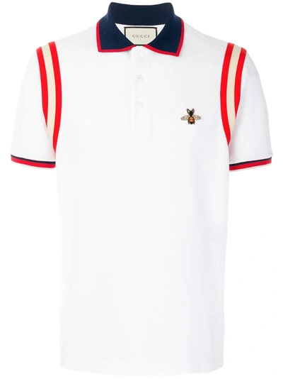 Shop Gucci Bee Polo Shirt