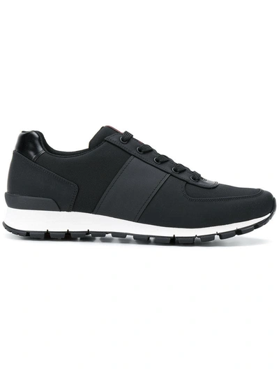 Shop Prada Match Race Sneakers - Black