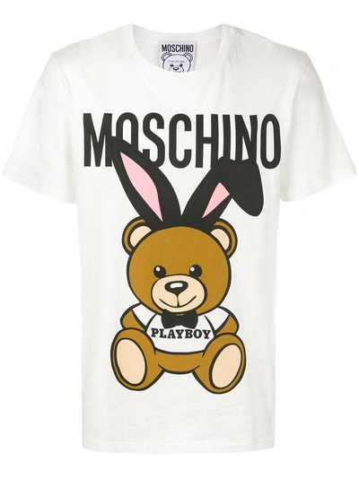 Shop Moschino Playboy Toy Bear T-shirt