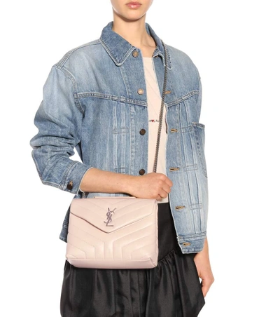 Shop Saint Laurent Small Loulou Monogram Shoulder Bag In Female