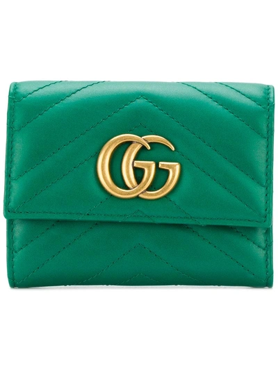 Shop Gucci Gg Marmont Matelassé Wallet