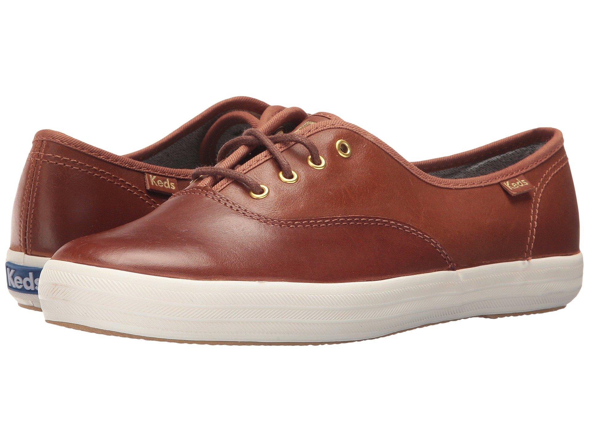 red leather keds