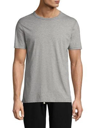 Shop Reigning Champ Men's Cotton Tee In Heather Grey