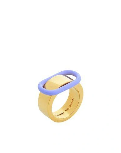 Shop Marc By Marc Jacobs Ring In Lilac