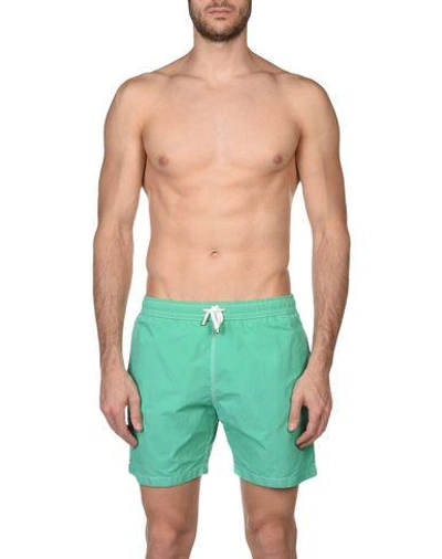 Shop Hartford Swim Shorts In Green