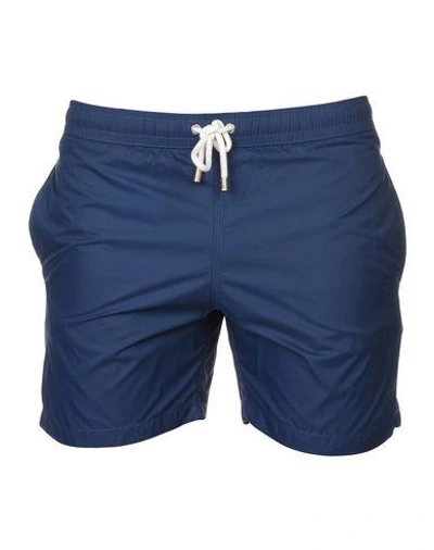 Shop Hartford Swim Shorts In Slate Blue