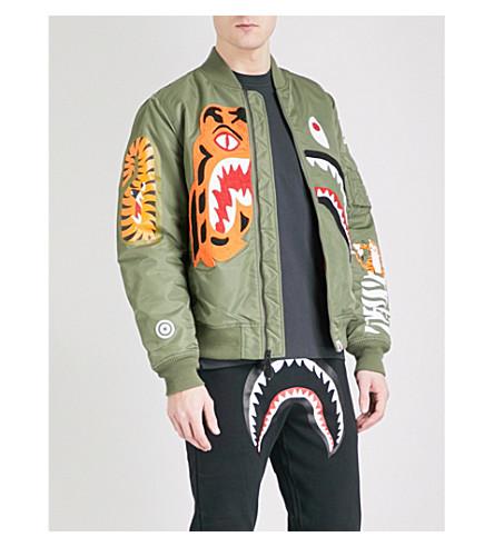 морски контейнер матрак bape shark bomber jacket - sauceandshake.com