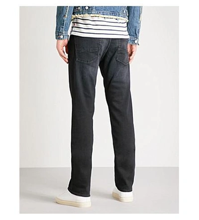 Shop 7 For All Mankind 标准 豪美 性能 直-适合 牛仔裤 In Washed Black