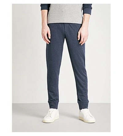 Shop Ralph Lauren Tapered Jersey Track Pants In Classic Chairman Navy