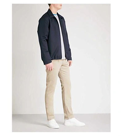 Shop 7 For All Mankind Slimmy Luxe Performance Slim-fit Tapered Jeans In Stone