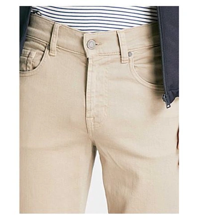 Shop 7 For All Mankind Slimmy Luxe Performance Slim-fit Tapered Jeans In Stone