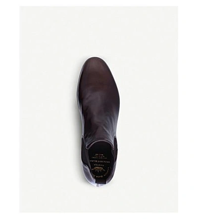 Shop Officine Creative Revien Leather Chelsea Boots In Dark Brown