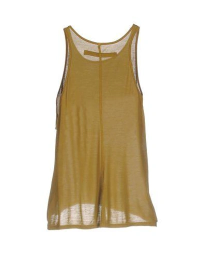 Shop Enza Costa Tank Top In Military Green