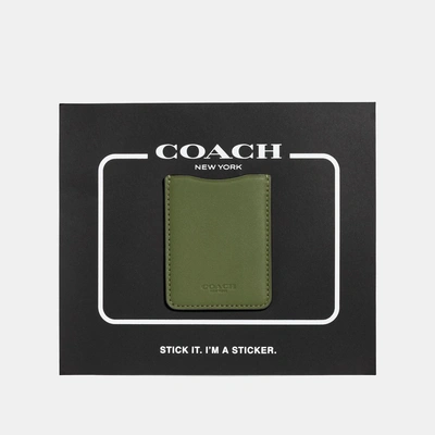 Shop Coach Phone Pocket Sticker - Women's In Utility