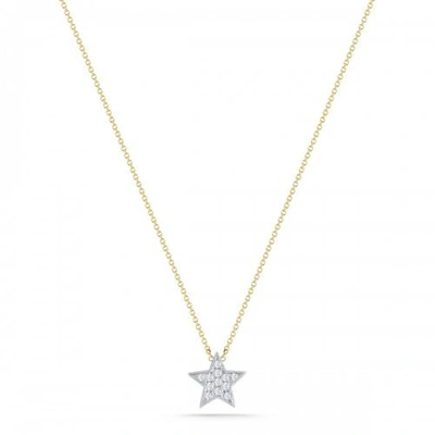 Shop Dana Rebecca 14ct Yellow Gold White Diamond Star Necklace