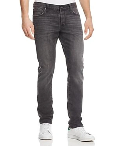 Shop John Varvatos Wight Straight Fit Jeans In Dark Grey In Charcoal Gray