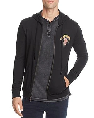 Shop John Varvatos Guns N' Roses Graphic Zip Hooded Sweatshirt In Black