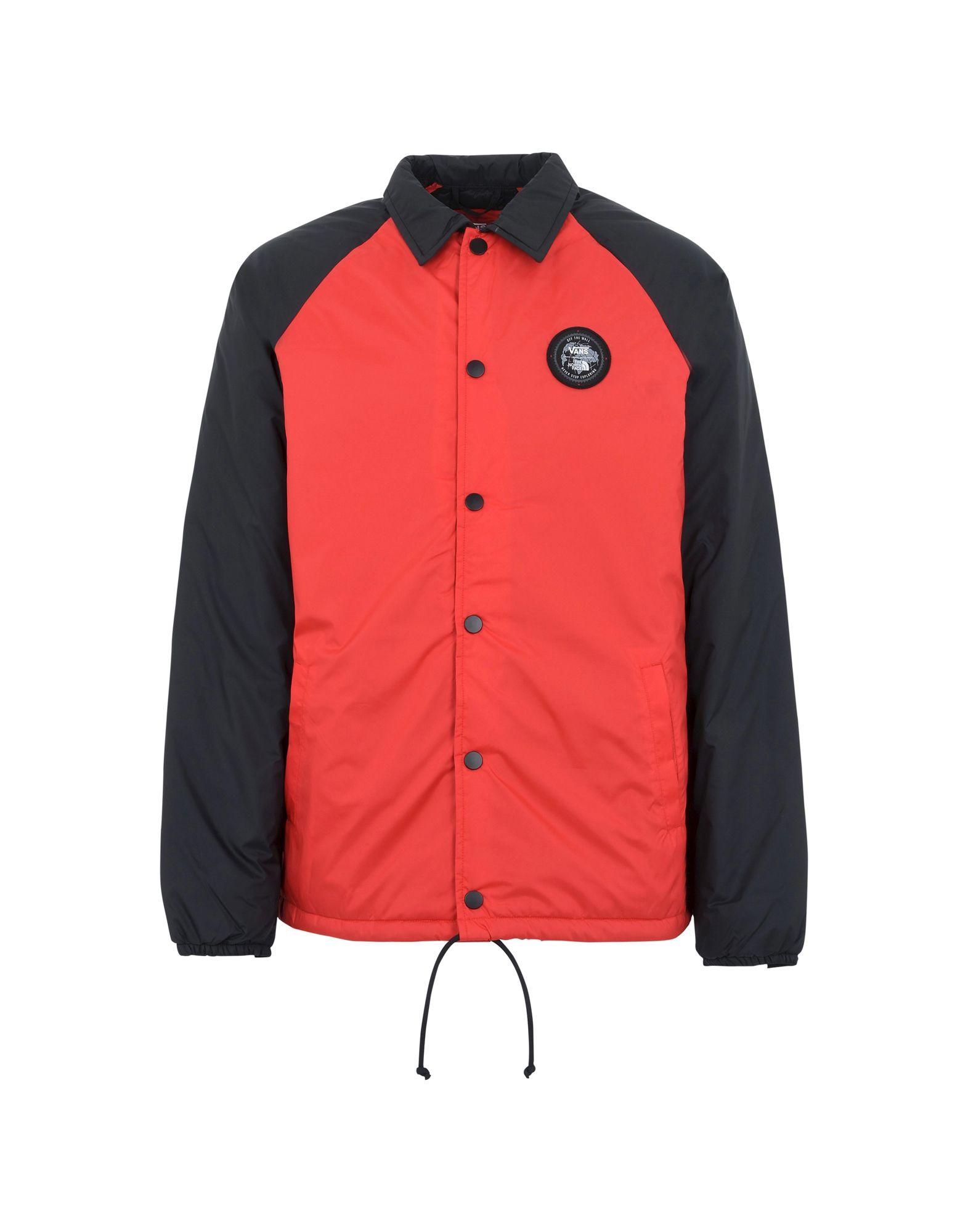 vans jacket red