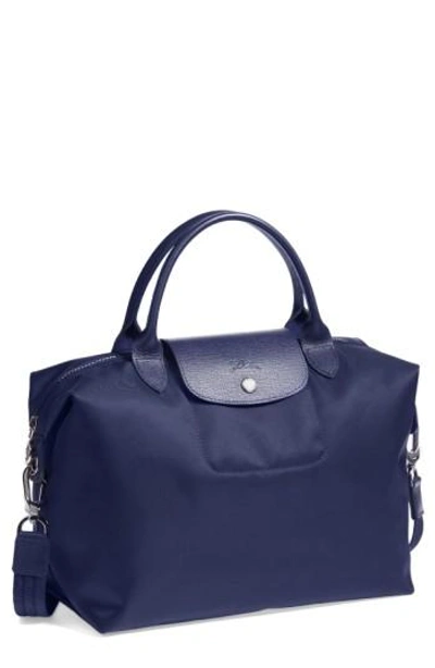 Longchamp Le Pliage Neo S size Navy Top Handle Bag Shoulder Tote Bag New