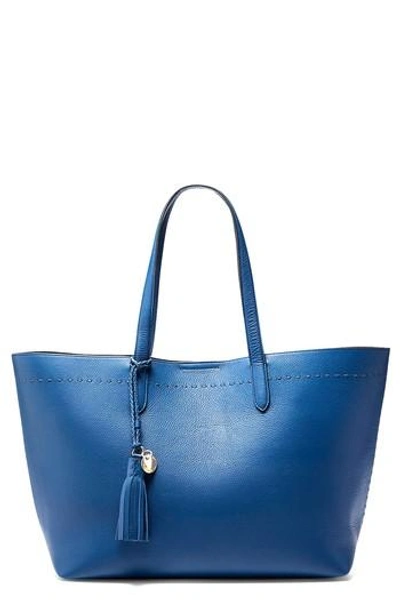 Shop Cole Haan Payson Leather Tote - Blue In Limoges