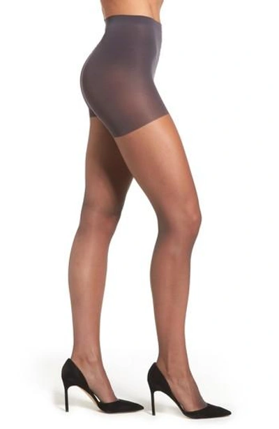 Shop Donna Karan Signature Ultra Sheer Control Top Pantyhose In Off Black