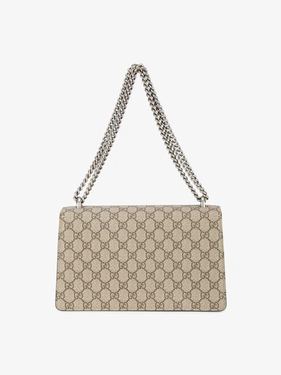 Shop Gucci Beige Dionysus Gg Supreme Shoulder Bag In Neutrals