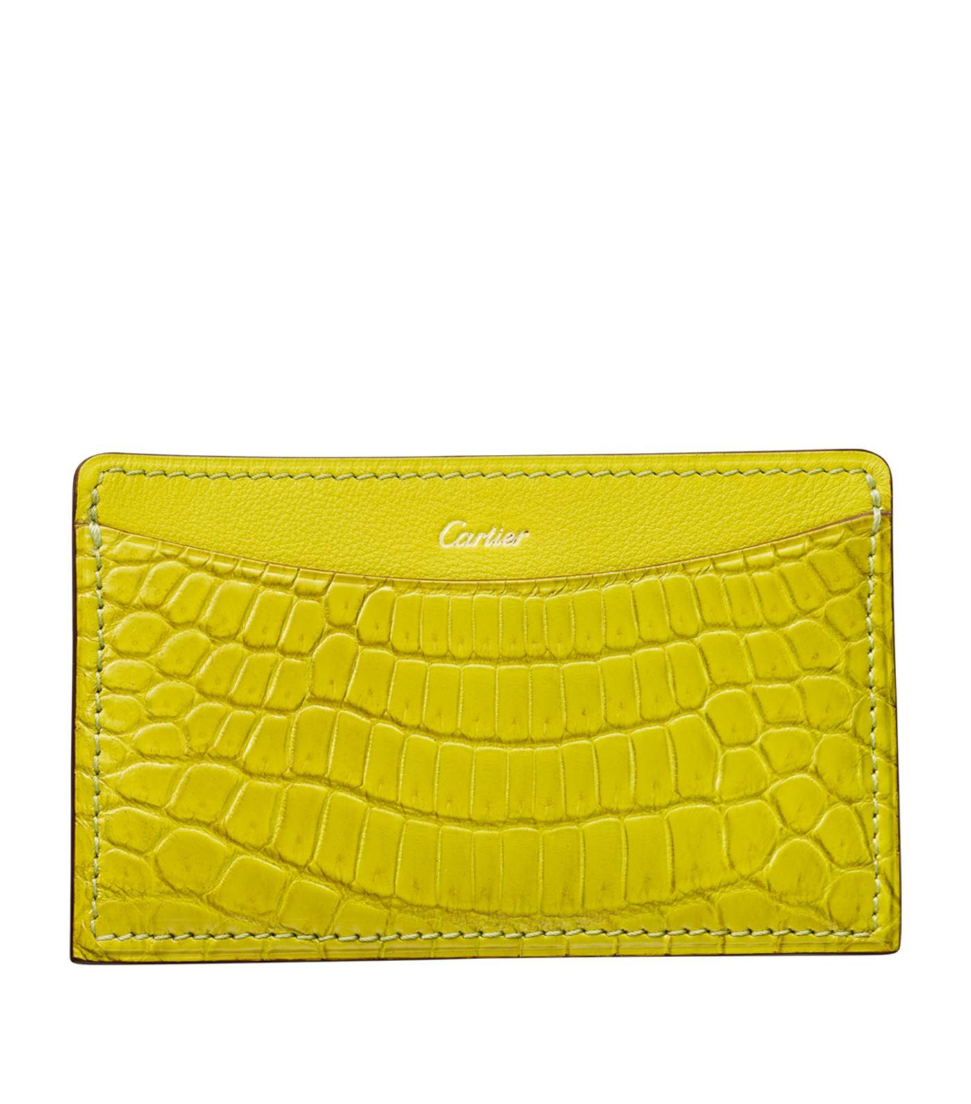 cartier crocodile wallet
