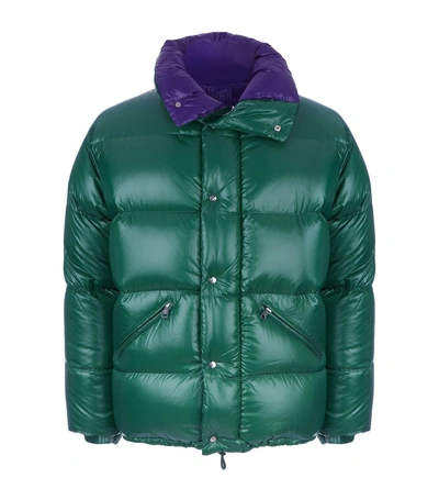 Shop Moncler Dejan Puffer Jacket In Green