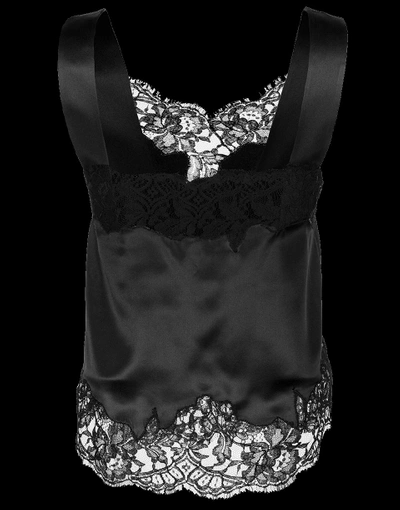 Shop Givenchy Lace Camisole In Black