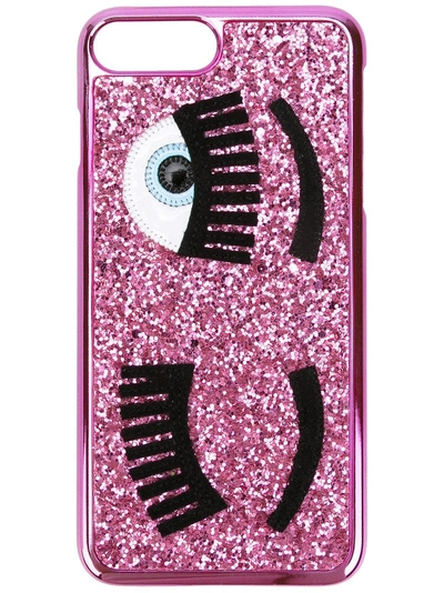 Shop Chiara Ferragni Iphone 7 Plus Case - Pink
