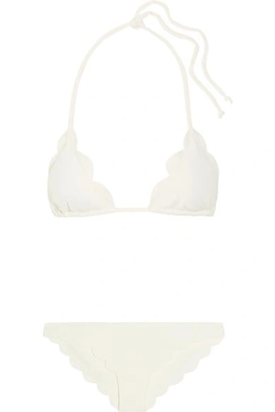 Shop Marysia Broadway Scalloped Triangle Bikini Top