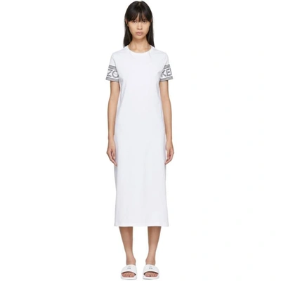 Shop Kenzo White Logo T-shirt Dress