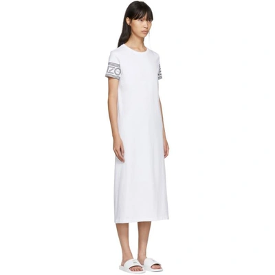 Shop Kenzo White Logo T-shirt Dress